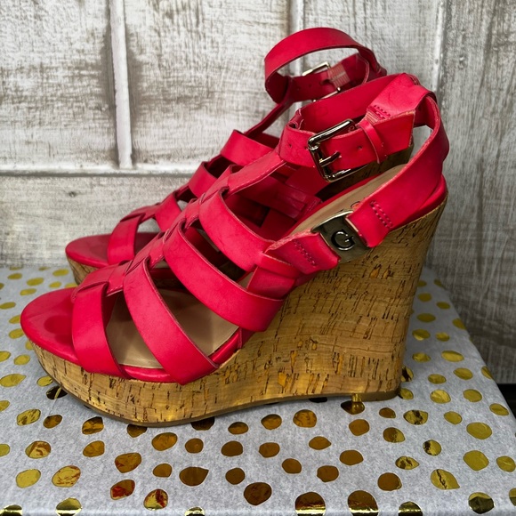 Guess Espadrilles‎ size 7.5 coral - Picture 3 of 4